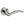 Mediterranean Valencia Lever Door Handle on Round Rose by Atlantic Hardware