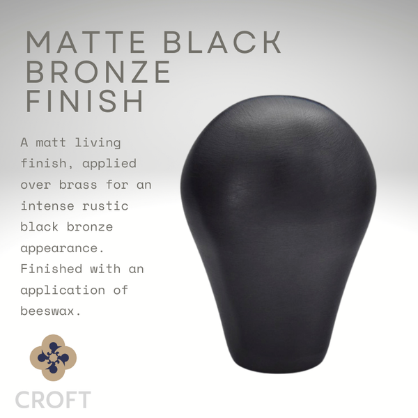 Croft - Art Deco Mortice Knob Furniture 7005