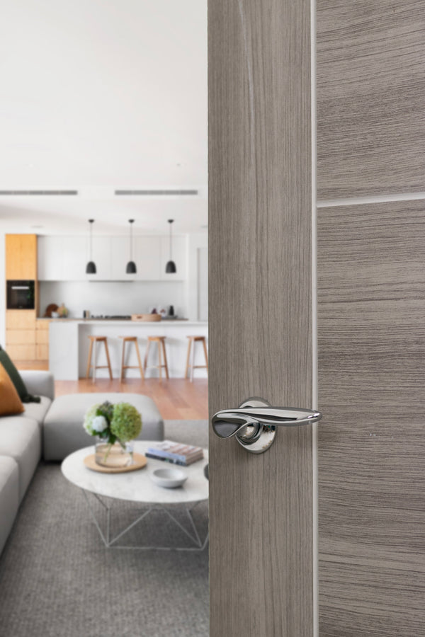 Mediterranean Malta Lever Door Handle on Round "C" Rose - additional image