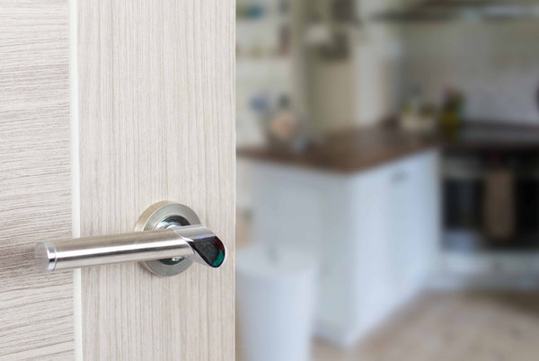 Mediterranean Tunis Lever Door Handle on Round Rose - additional image