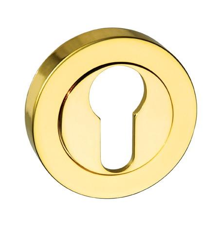 Mediterranean Euro Escutcheons on Round Rose by Atlantic Hardware