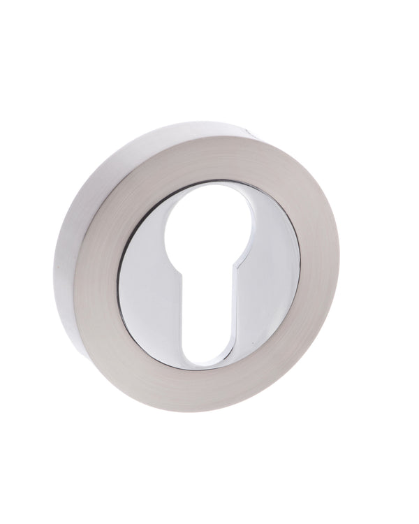 Mediterranean Euro Escutcheons on Round Rose by Atlantic Hardware
