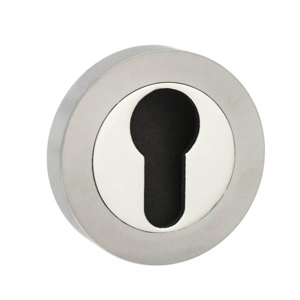 Status Euro Escutcheons on Round Rose by Atlantic Hardware