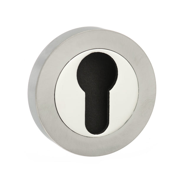 Mediterranean Euro Escutcheons on Round Rose by Atlantic Hardware