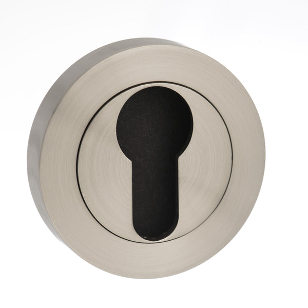 Mediterranean Euro Escutcheons on Round Rose by Atlantic Hardware