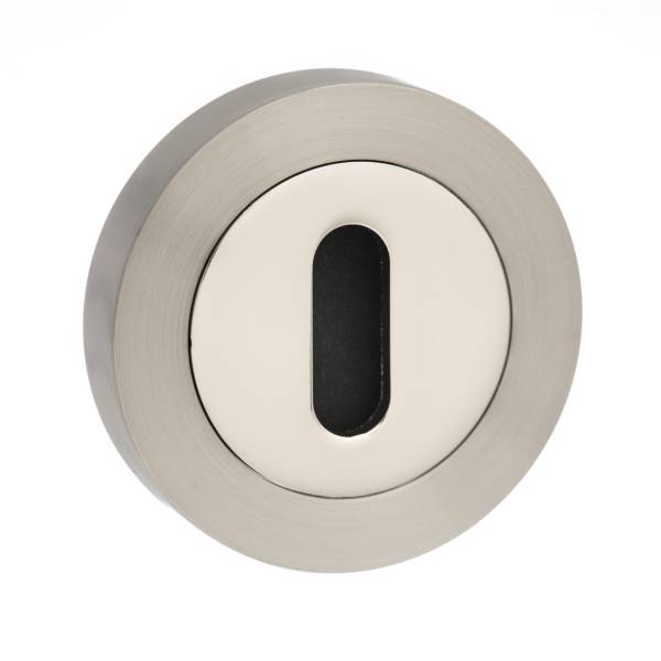 Status Key Escutcheons on Round Rose by Atlantic Hardware