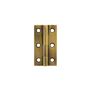 Millhouse Brass Cabinet Butt Hinges 50mm x 28mm x 2mm by Atlantic Hardware
