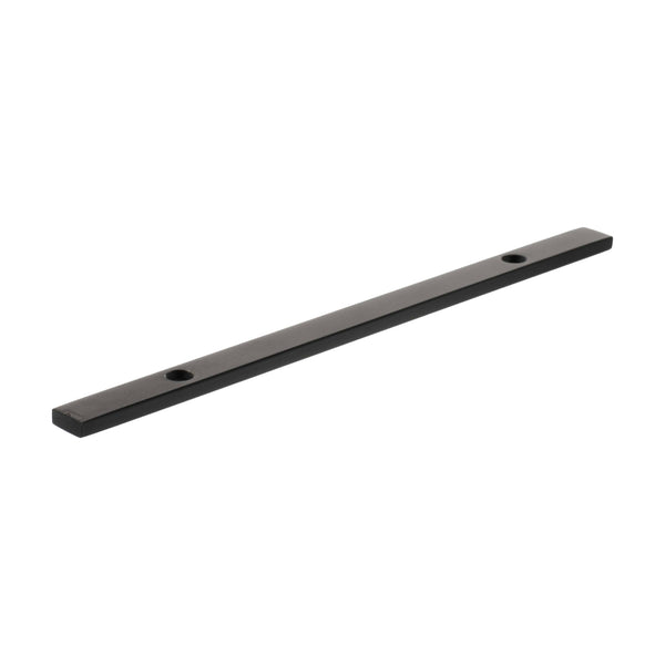 Millhouse Brass Long Narrow Cabinet Handle Backplate 128mm by Atlantic Hardware