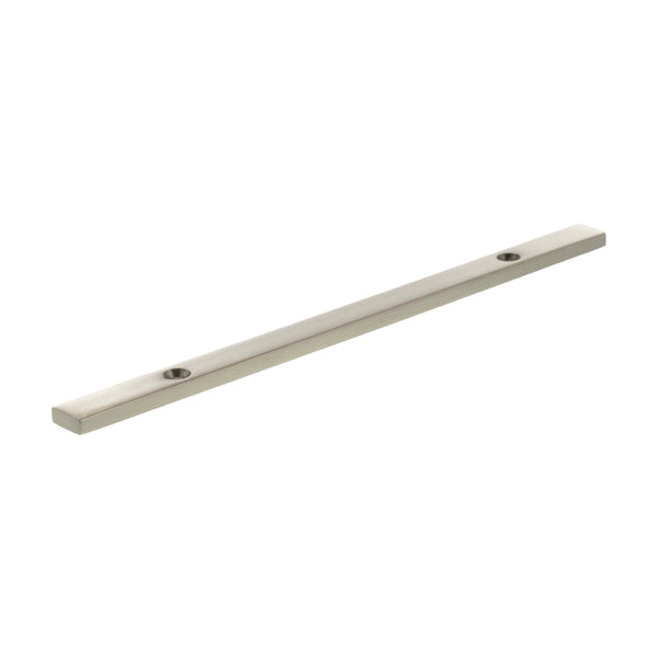 Millhouse Brass Long Narrow Cabinet Handle Backplate 128mm by Atlantic Hardware
