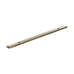 Millhouse Brass Long Narrow Cabinet Handle Backplate 160mm by Atlantic Hardware
