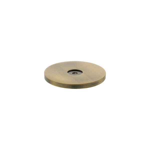Millhouse Brass Round Cabinet Handle Backplate by Atlantic Hardware