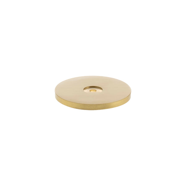 Millhouse Brass Round Cabinet Handle Backplate by Atlantic Hardware