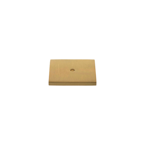 Millhouse Brass Square Cabinet Handle Backplate by Atlantic Hardware