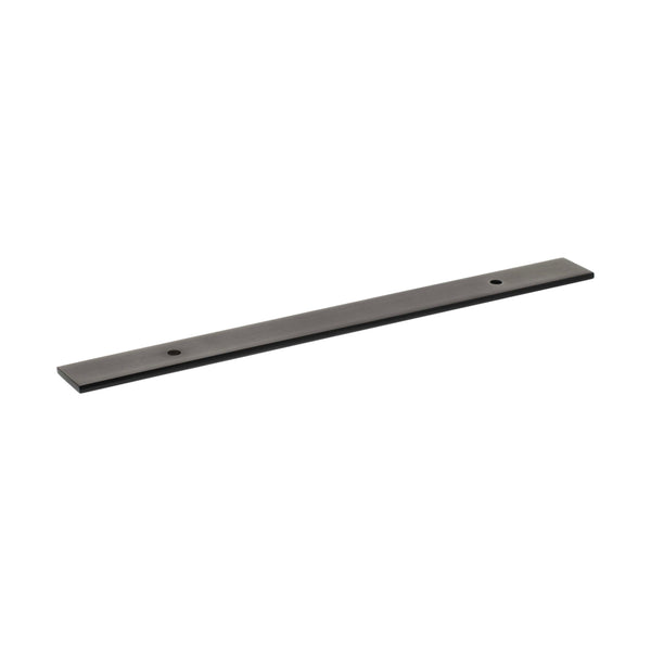Millhouse Brass Long Wide Cabinet Handle Backplate 128mm by Atlantic Hardware