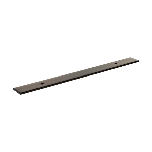 Millhouse Brass Long Wide Cabinet Handle Backplate 128mm by Atlantic Hardware