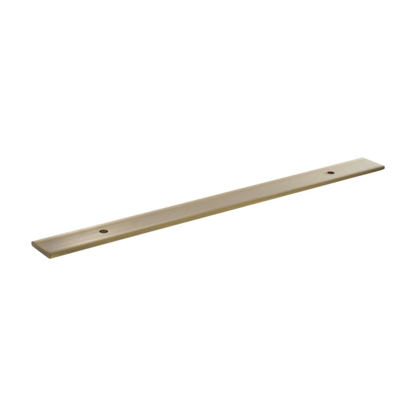 Millhouse Brass Long Wide Cabinet Handle Backplate 160mm by Atlantic Hardware
