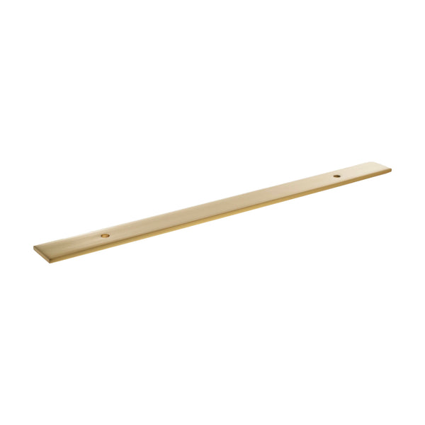 Millhouse Brass Long Wide Cabinet Handle Backplate 160mm by Atlantic Hardware