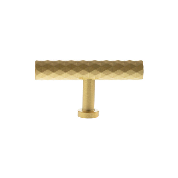 Millhouse Brass Chrysler Diamond T-Bar Cabinet Knob Handle by Atlantic Hardware