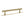 Millhouse Brass Chrysler Diamond T-Bar Cabinet Pull Handle on Backplate 160mm by Atlantic Hardware