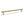 Millhouse Brass Chrysler Diamond T-Bar Cabinet Pull Handle on Backplate 320mm by Atlantic Hardware
