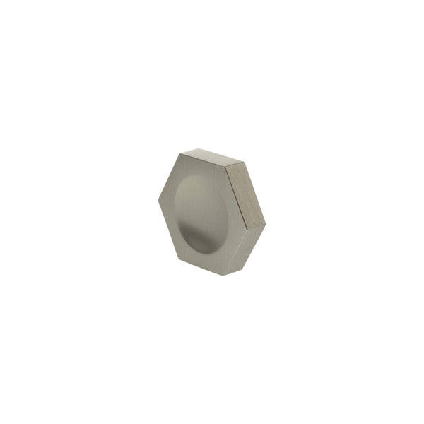 Millhouse Brass Pennington Hexagonal Finger Pull Cabinet Knob Handle by Atlantic Hardware