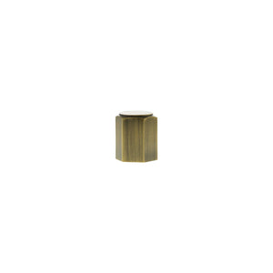 Millhouse Brass Pennington Hexagonal Cylinder Cabinet Knob Handle by Atlantic Hardware