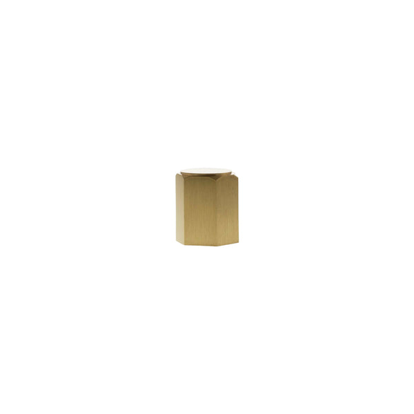 Millhouse Brass Pennington Hexagonal Cylinder Cabinet Knob Handle by Atlantic Hardware