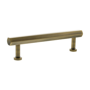 Millhouse Brass Pennington Hexagonal T-Bar Cabinet Pull Handle 128mm by Atlantic Hardware