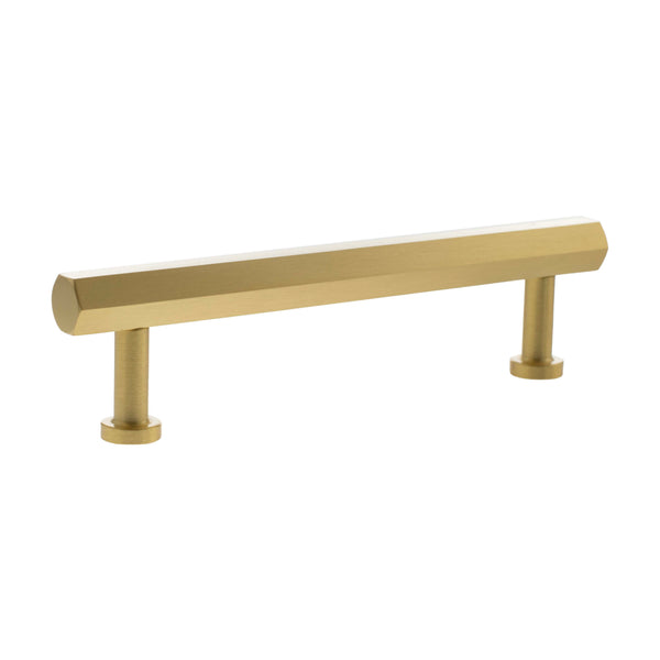 Millhouse Brass Pennington Hexagonal T-Bar Cabinet Pull Handle 128mm by Atlantic Hardware