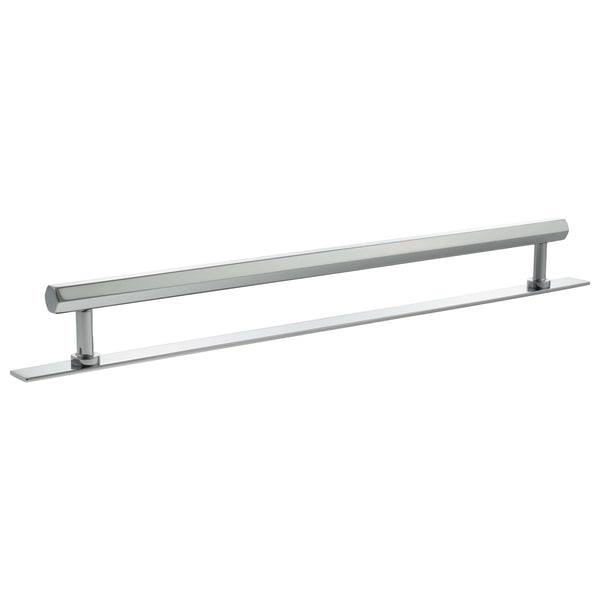 Millhouse Brass Pennington Hexagonal T-Bar Cabinet Pull Handle on Backplate 320mm by Atlantic Hardware