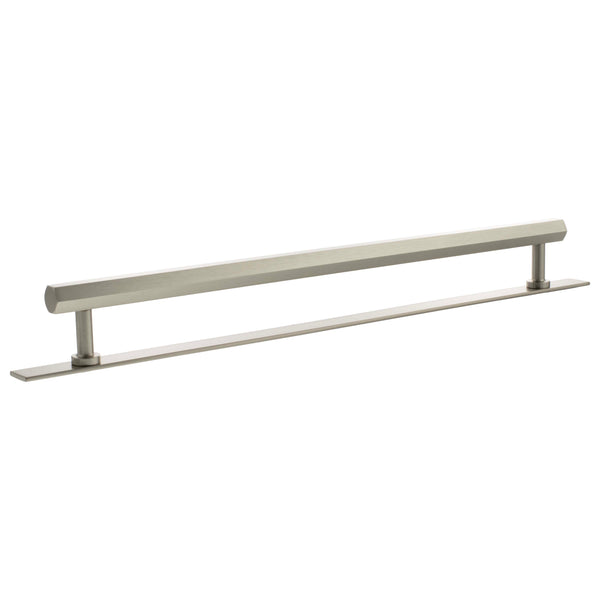 Millhouse Brass Pennington Hexagonal T-Bar Cabinet Pull Handle on Backplate 320mm by Atlantic Hardware