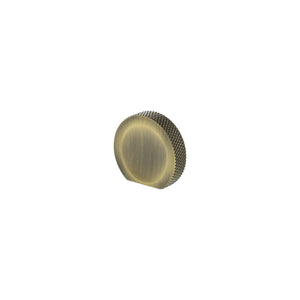 Millhouse Brass Eiffel Knurled Finger Pull Cabinet Knob Handle by Atlantic Hardware