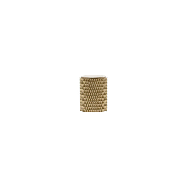 Millhouse Brass Eiffel Knurled Cylinder Cabinet Knob Handle by Atlantic Hardware