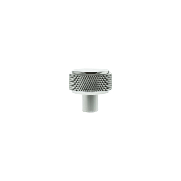 Millhouse Brass Eiffel Knurled Round Cabinet Knob Handle by Atlantic Hardware