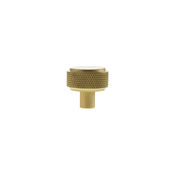 Millhouse Brass Eiffel Knurled Round Cabinet Knob Handle by Atlantic Hardware