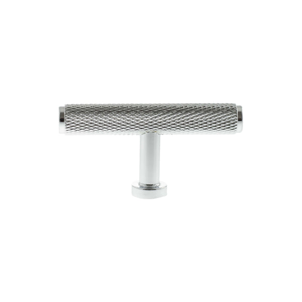 Millhouse Brass Eiffel Knurled T-Bar Cabinet Knob Handle by Atlantic Hardware