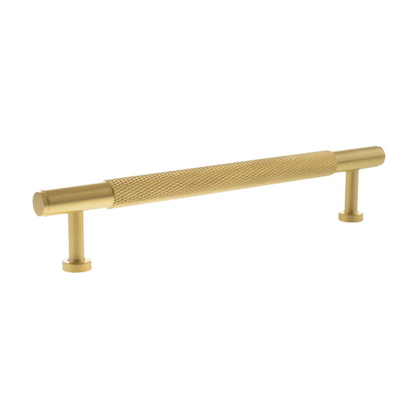 Millhouse Brass Eiffel Knurled T-Bar Cabinet Pull Handle 160mm by Atlantic Hardware