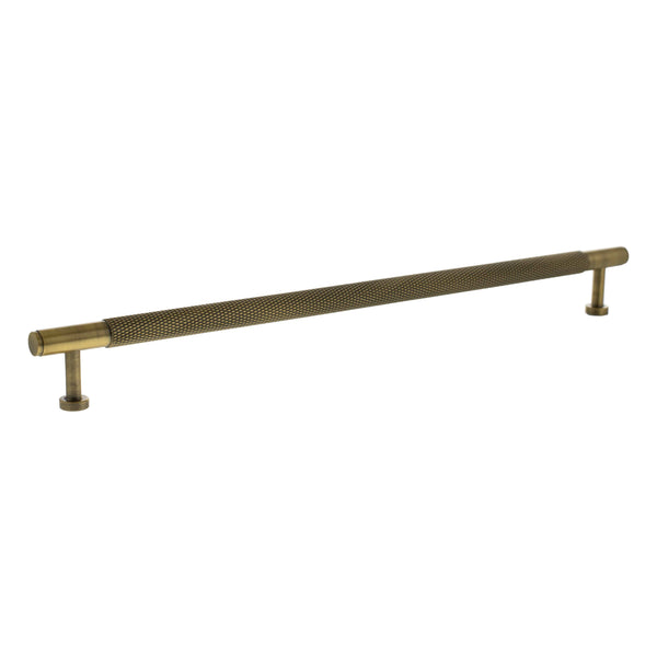 Millhouse Brass Eiffel Knurled T-Bar Cabinet Pull Handle 320mm by Atlantic Hardware
