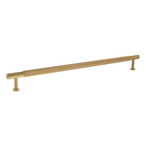 Millhouse Brass Eiffel Knurled T-Bar Cabinet Pull Handle 320mm by Atlantic Hardware