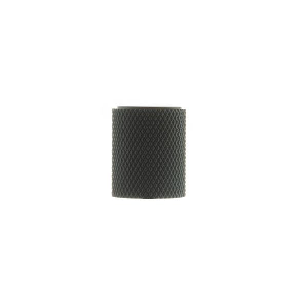 Millhouse Brass Watson Cylinder Knurled Cabinet Knob on Concealed Fix by Atlantic Hardware