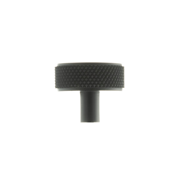 Millhouse Brass Hargreaves Disc Knurled Cabinet Knob on Concealed Fix by Atlantic Hardware