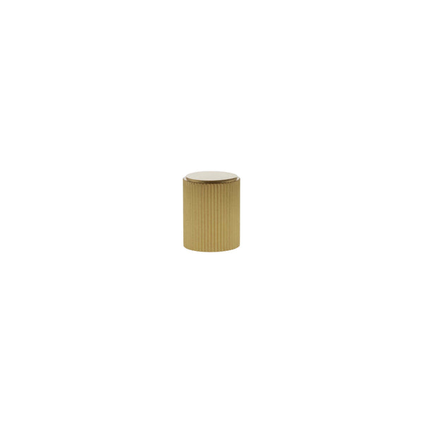 Millhouse Brass Battersea Linear Cylinder Cabinet Knob Handle by Atlantic Hardware