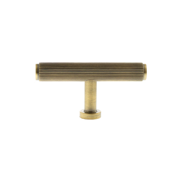 Millhouse Brass Battersea Linear T-Bar Cabinet Knob Handle by Atlantic Hardware