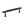 Millhouse Brass Battersea Linear T-Bar Cabinet Pull Handle 128mm by Atlantic Hardware