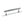 Millhouse Brass Battersea Linear T-Bar Cabinet Pull Handle on Backplate 128mm by Atlantic Hardware