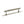 Millhouse Brass Battersea Linear T-Bar Cabinet Pull Handle on Backplate 128mm by Atlantic Hardware