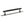 Millhouse Brass Battersea Linear T-Bar Cabinet Pull Handle on Backplate 160mm by Atlantic Hardware