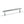 Millhouse Brass Battersea Linear T-Bar Cabinet Pull Handle on Backplate 160mm by Atlantic Hardware