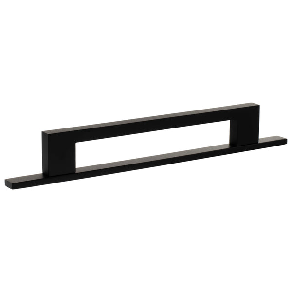 Millhouse Brass Empire Slim Cabinet Pull Handle on Backplate 160mm by Atlantic Hardware