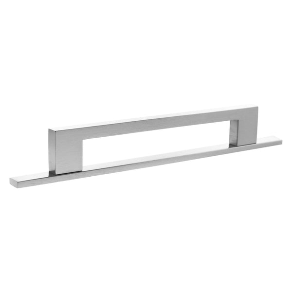 Millhouse Brass Empire Slim Cabinet Pull Handle on Backplate 160mm by Atlantic Hardware